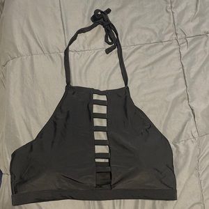 Forever 21+ size black bathing suit halter top